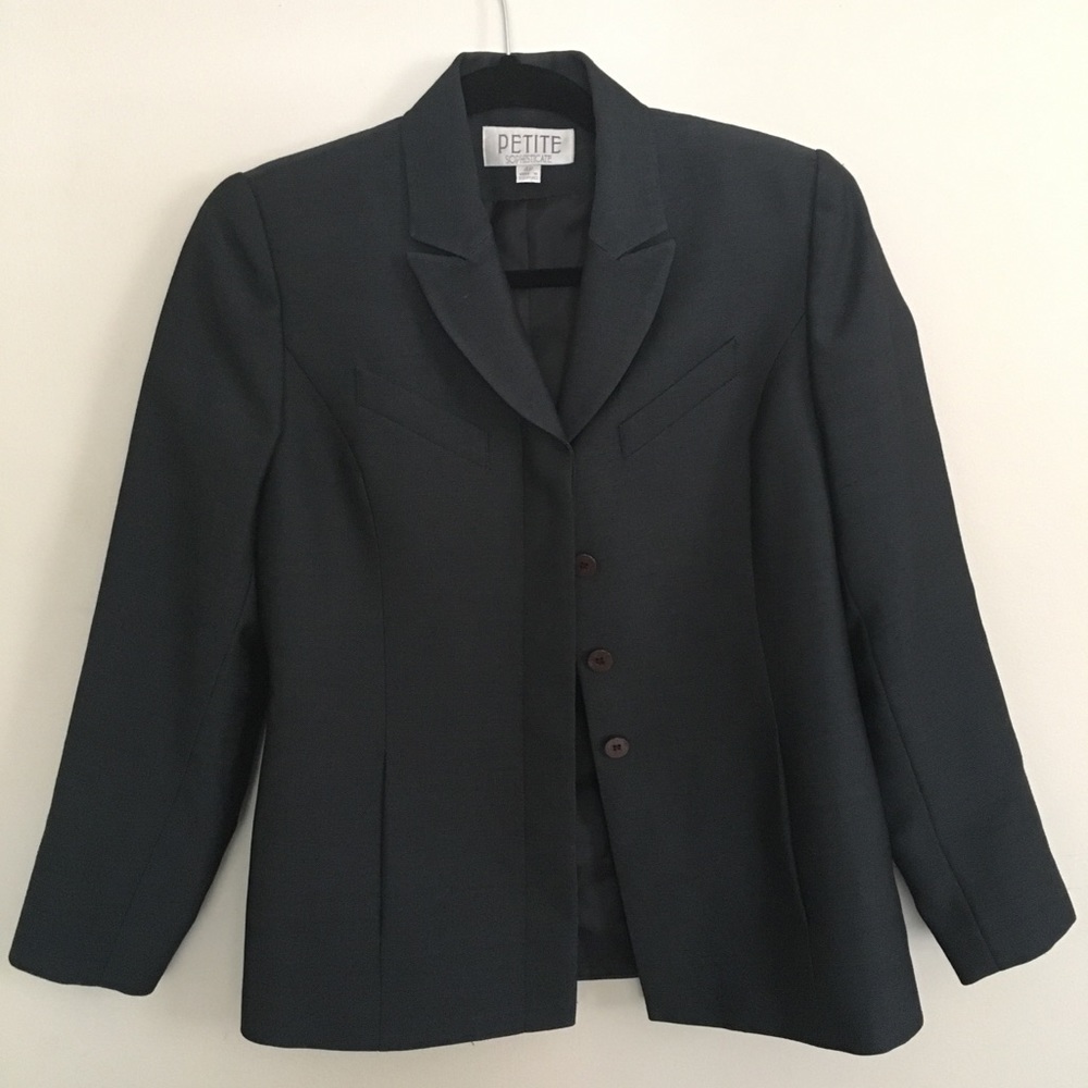 Petite Sophisticate 4-Button Blazer